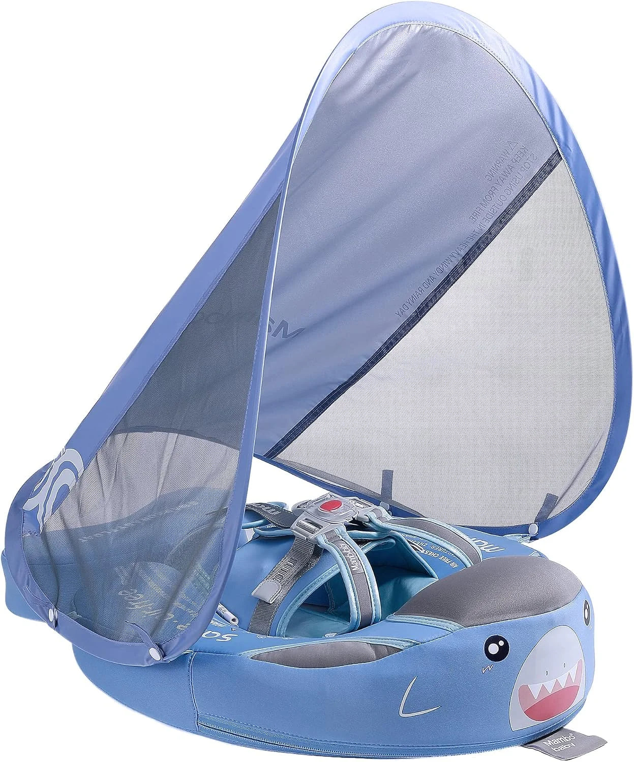 Special Mambobaby Float Self-Inflating Baby Pool Floats Hammock with Canopy, Compressible Folding Baby Floating Bed - Image 4