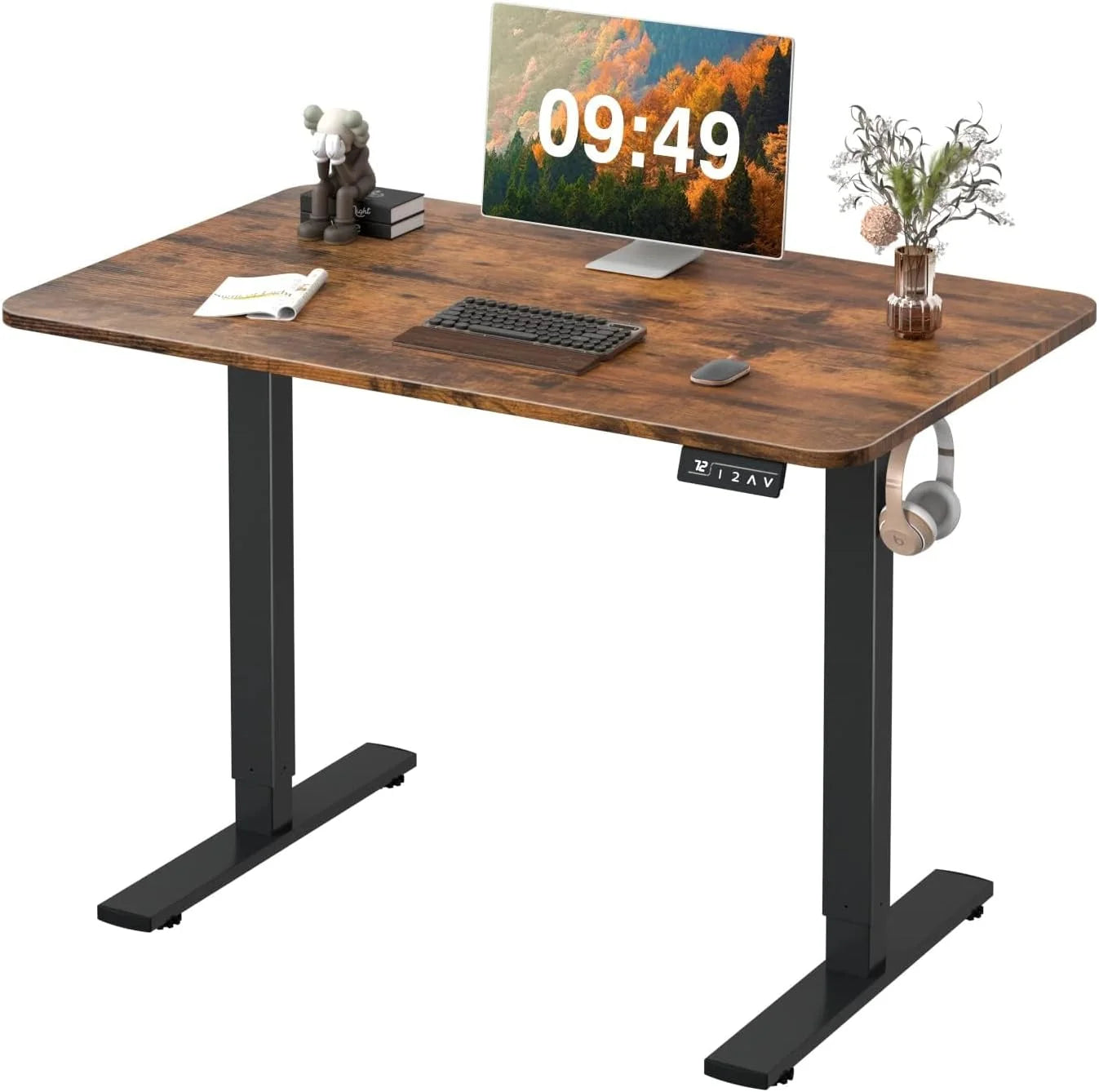 Special 55 x 24 Inches Electric Height Adjustable Standing Desk Large Sit Stand Up Desk Home Office Computer Desk Memory - Image 12