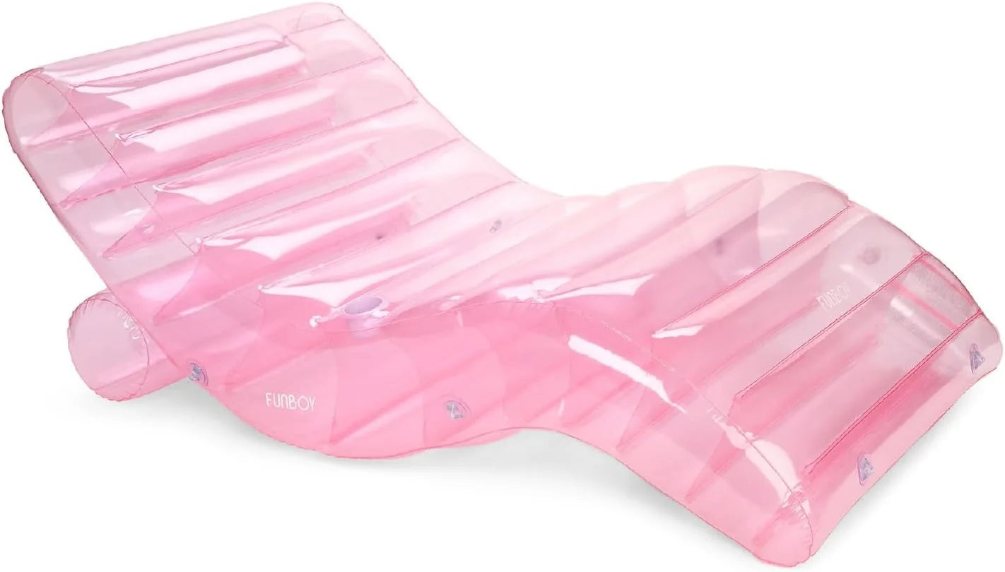 Special Giant Super Clear Chaise Lounger Pool Float - Image 3