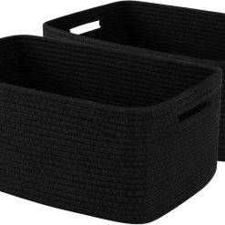 Special Large Storage Basket for Organizing, Woven Rope Basket for Shelves, Closet Organizer Bins for Clothes, Blanket