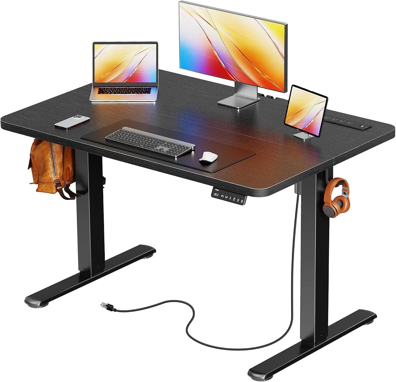 Special Electric Standing Desk with Power Outlets and USB-C Port, 47 X 24 Inch Height Adjustable Desk - Image 19