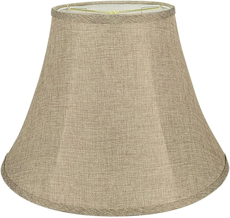 Special Aspen Creative 38001A Collapsible Traditional Handsewn Bell Shape Spider Construction Lamp Shade in Wheat - Image 3