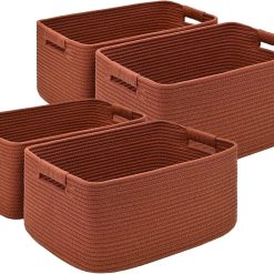 Alternative view of Special 2 Pack Large Storage Basket for Organizing, 17.5x13x7 Woven Basket for Shelves, Closet Cube Storage Bins