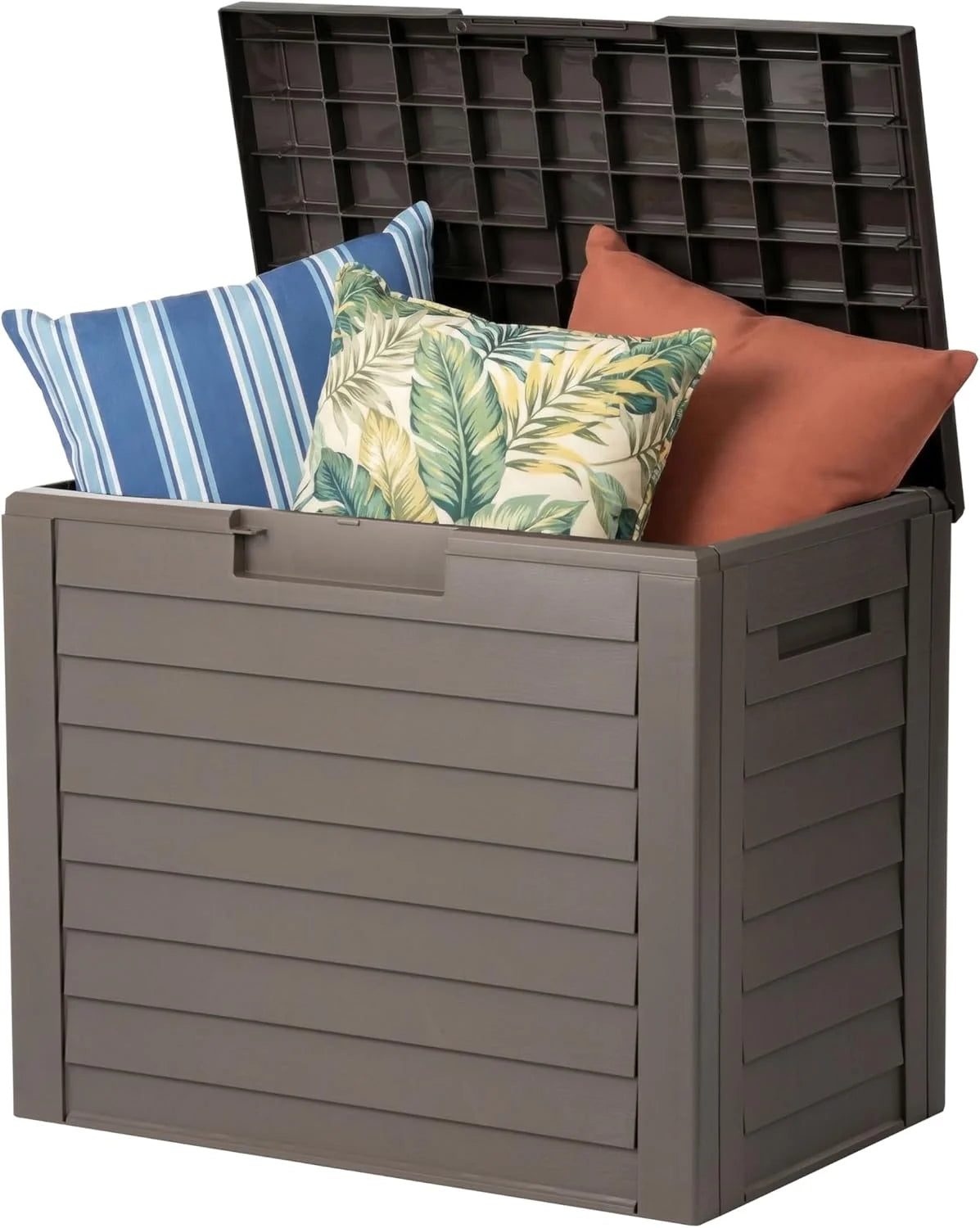 Special USA 35 Gallon Outdoor Deck Box, Lockable, Weather-Resistant, Beige