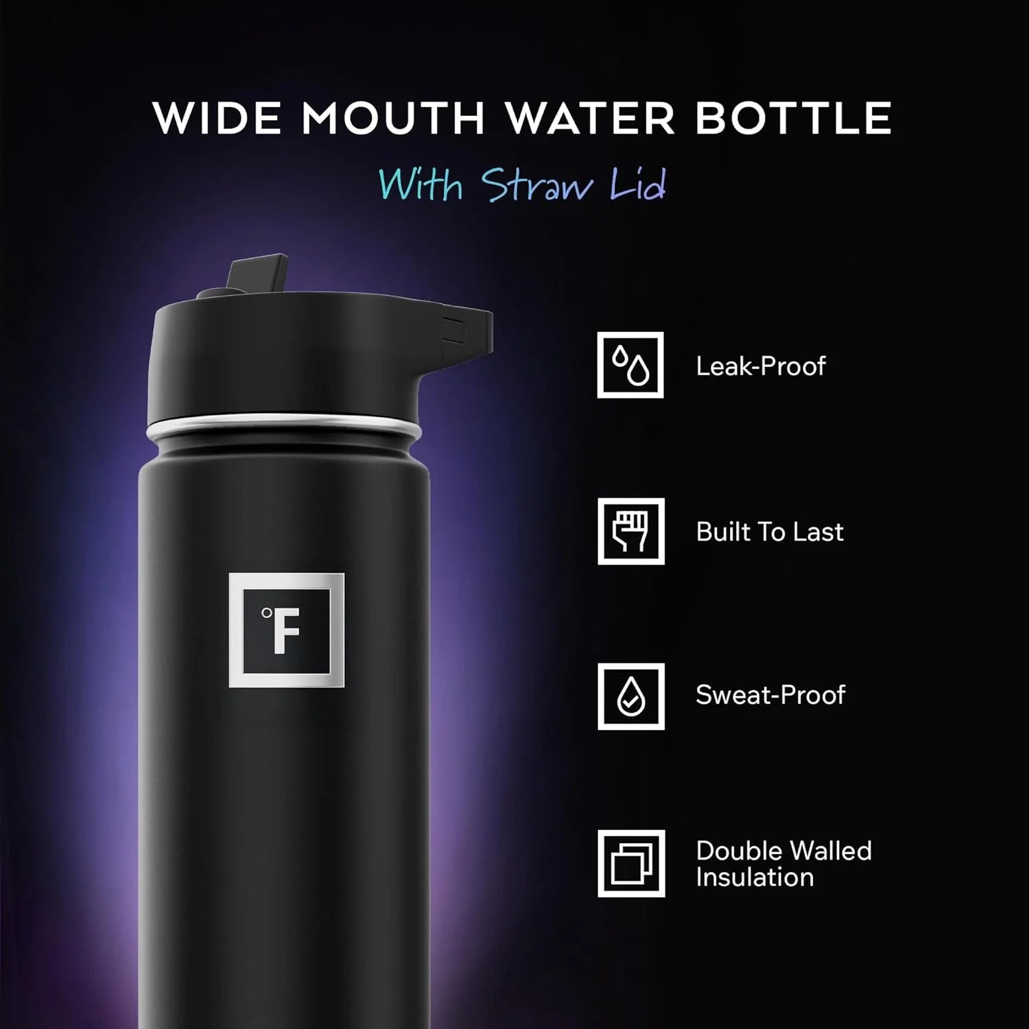 Special FLASK Camping & Hiking Hydration Flask with Straw
