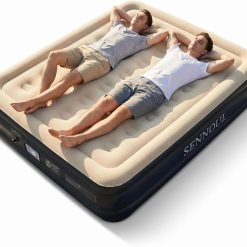 Special SENNOUL Air Mattress Queen with Built in Pump, Inflatable Mattress Blow Up Mattress 18 Raised Comfort