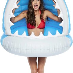 Special Shark Inflatable Pool Float, Large Novelty Lounge Raft