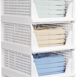 Alternative view of Special Stackable Closet Storage Basket, Stackable Storage Bins, Multifunctional & Foldable Closet Organizer