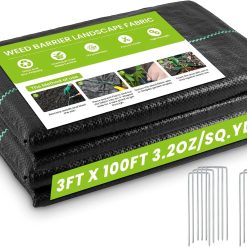 Alternative view of Special Weed Barrier Landscape Fabric Heavy Duty, 3.2oz Woven Geotextile Fabric