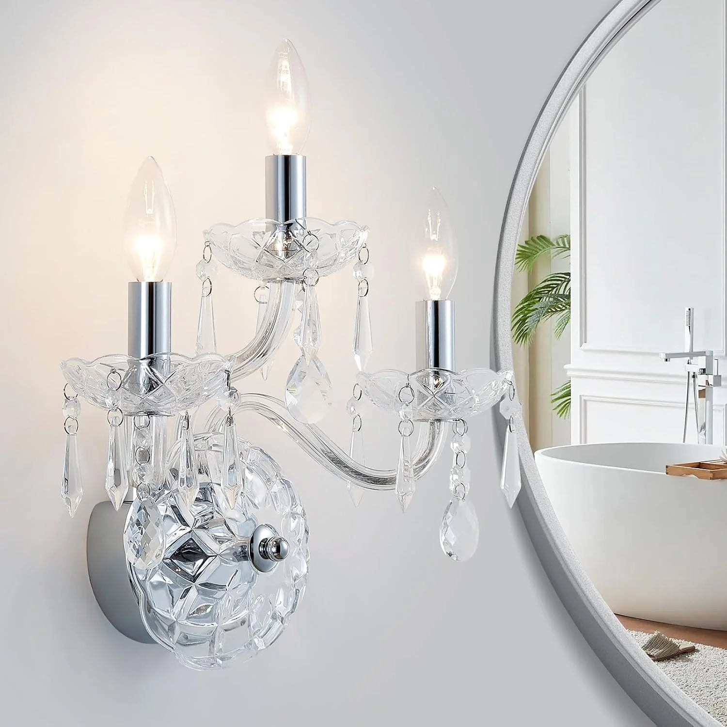 Special 5-Light Crystal Candle Chandelier Pendant Ceiling Light Modern Lighting Fixture for Bedroom Hallway Bar Kitchen - Image 4