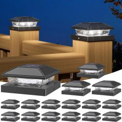 Special Solar Post Cap Lights, 4x4 Post Solar Light Cool White, White 12 Pack " For Home Projects