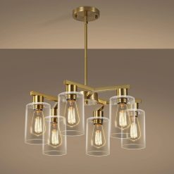 Special 4-Light Modern Farmhouse Black Chandelier