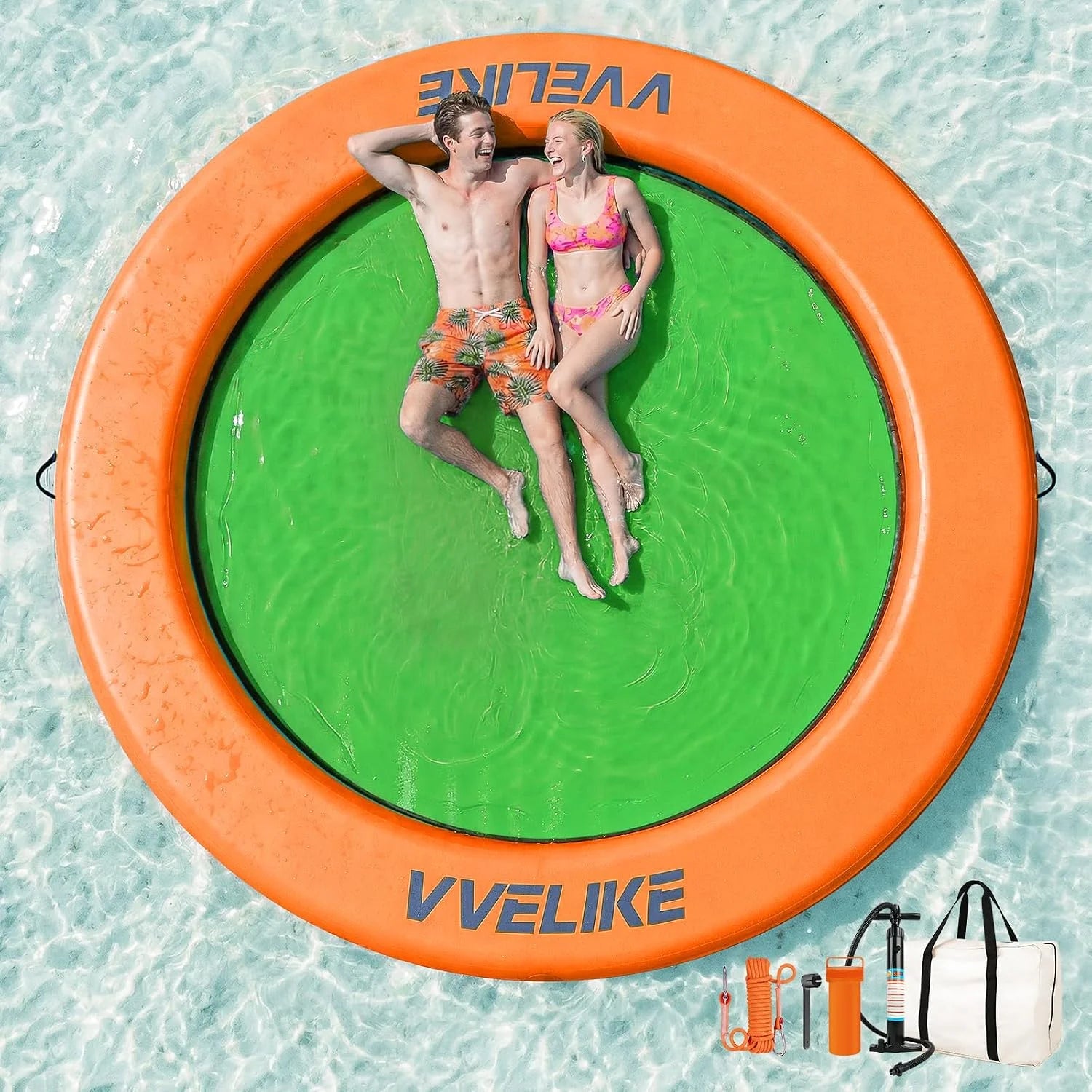 Special Water Hammock Lake Floats for Adults, Large Circle Pool Hammock Pool Lounger Water Float for Lake River Ocean - Image 4