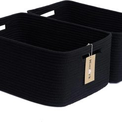 Alternative view of Special Large Storage Baskets for Shelves, 17 x 13 x 7.5” Closet Organizers Bins for Clothes Blanket Towels, Baby Nursery