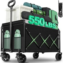 Alternative view of Special Wagons Carts Foldable, Collapsible Wagon, Foldable Wagon Cart with Wheels, Folding Wagons for Beach Camp Sports Garden