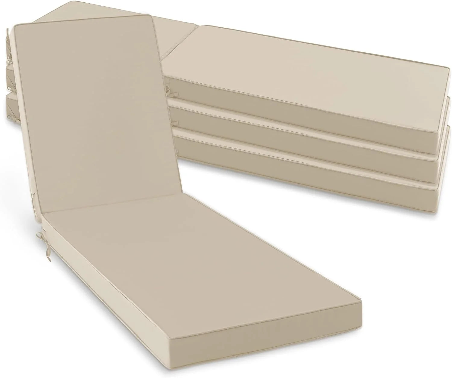 Special Chaise Lounge Cushions Outdoor Set of 2, Waterproof and Fade Resistant Sun Lounger Replacement Cushion - Image 16