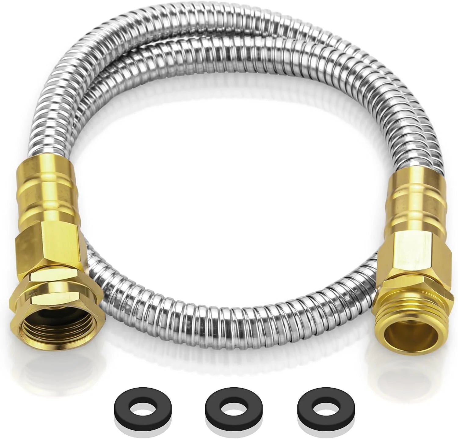 Special Rosy Earth Stainless Steel Garden Hose 100 FT, Heavy Duty Expandable Water Hose - Image 5