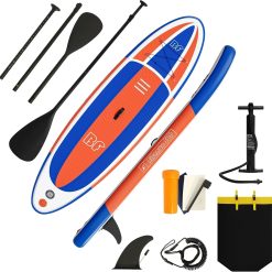 Special Bifanuo Inflatable Stand Up Paddle Board with SUP Accessories & Backpack. Paddle Boards for Adults. Non-Slip Deck
