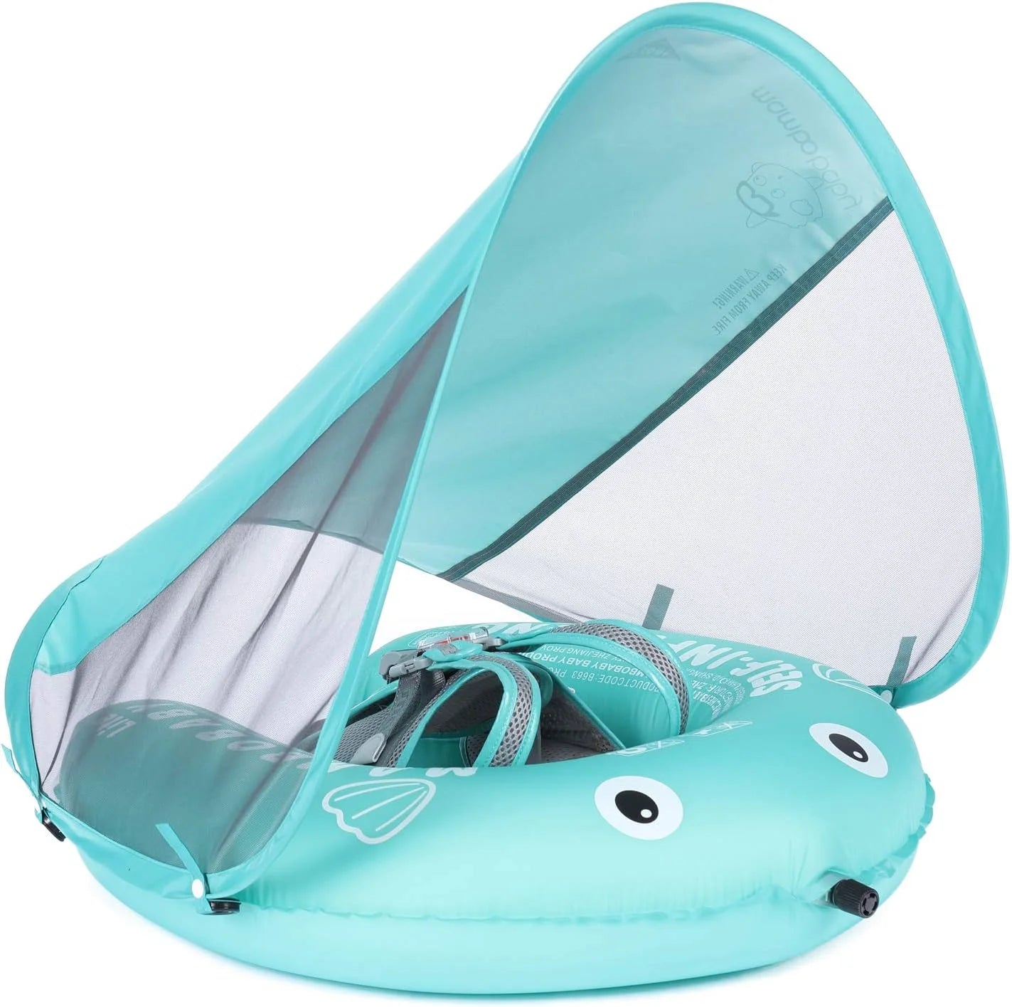Special Mambobaby Float Self-Inflating Baby Pool Floats Hammock with Canopy, Compressible Folding Baby Floating Bed - Image 8