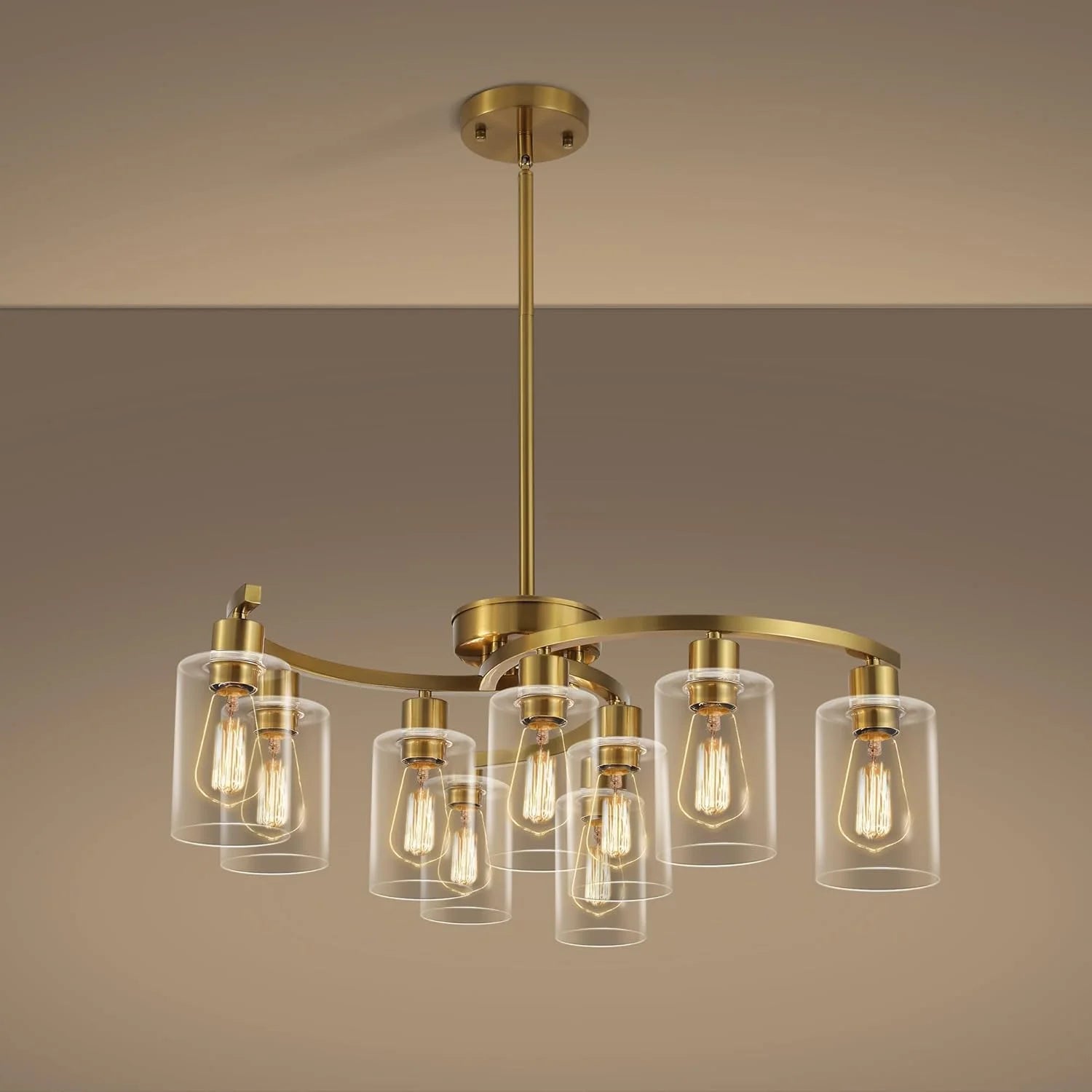 Special 6-Light Modern Farmhouse Black Chandelier, Adjustable Height Hanging Industrial Pendant Lights Kitchen Island - Image 8