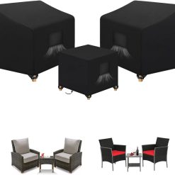 Alternative view of Special SIRUITON 3 Piece Outdoor Veranda Patio Garden Furniture Cover Set