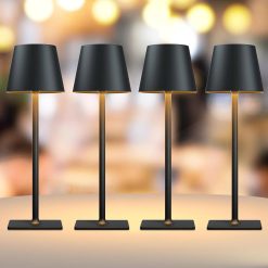 Alternative view of Special Yogaret 4 Pack Gold Rechargeable Led Cordless Table Lamps