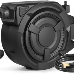 Alternative view of Special wikiwiki Retractable Garden Hose Reel 1/2 in x 100 ft, Heavy Duty Wall Mounted Hose Reel with 10- Function Sprayer