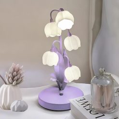 Alternative view of Special Flower Lamp for Home, 3-Color Temperature, Bedside Vintage Table Lamps