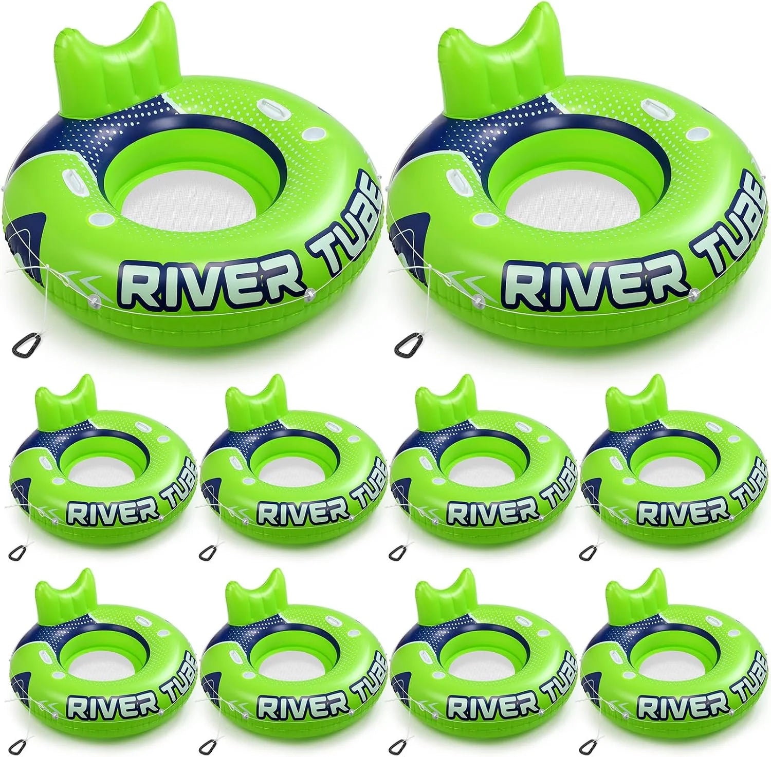 Special Glimin 2 Pcs Green Blue 53 Heavy Duty River Tube Float Inflatable Pool Floating Tube for Adult Large River Raft Water - Image 10