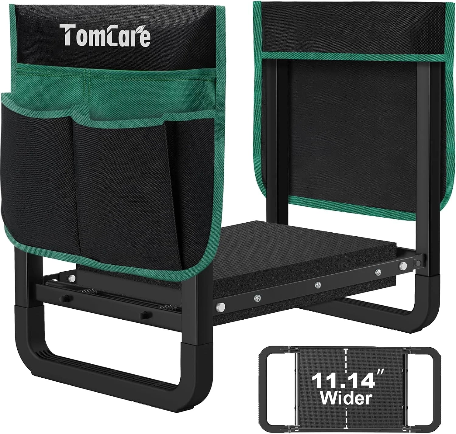 Special TomCare Garden Kneeler and Seat 11.12" Wider Larger Soft Kneeling Pad Garden Bench with 2 Large Tool Pouches Heavy Duty - Image 6