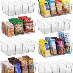 Special Pantry Organizers and Storage and Cabinet Organizer, 2 Pack, Storage bin with divider for organizing