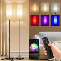 Special FRIDEKO HOME 2 Pack Floor Lamp, Dimmable, Modern Floor Lamp with Remote