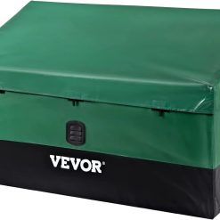 Special Outdoor Storage Box, 230 Gallon Waterproof PE Tarpaulin Deck Box w/Galvanized Frame, All-Weather Protection