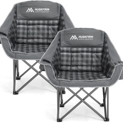 Alternative view of Special 2 Pack Camping Chairs Oversized Padded Camping Chair Heavy-Duty Foldable Camping Chairs with Cup Holder