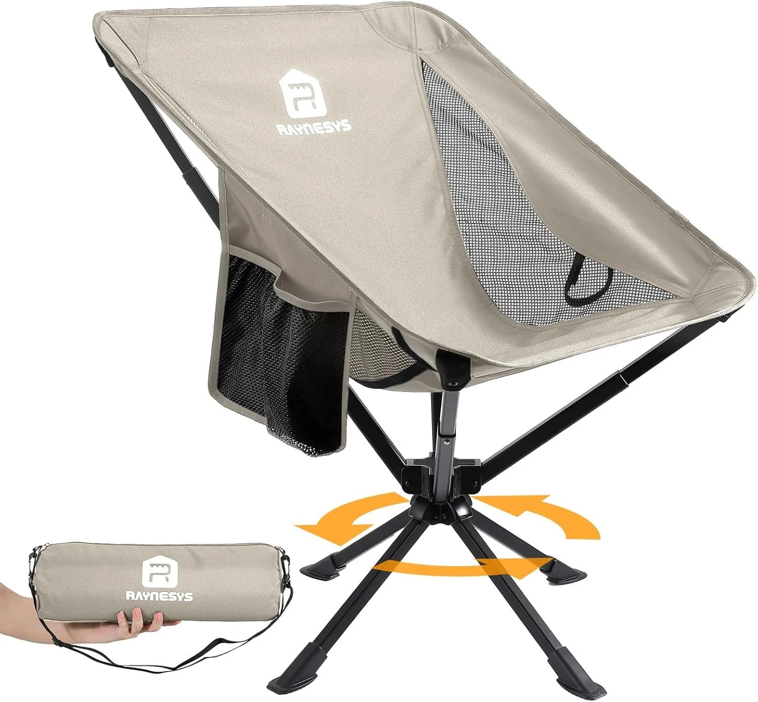 Special Portable Swivel Camping Chair, 8 Seconds Quick Setup Easy Carry, 3.8Lb Lightweight Folding Chairs for Hiking - Image 8