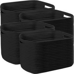 Alternative view of Special Storage Organizing Baskets, 11”Lx9”Wx8”H Woven Baskets for Storage Toys, Towels, Books