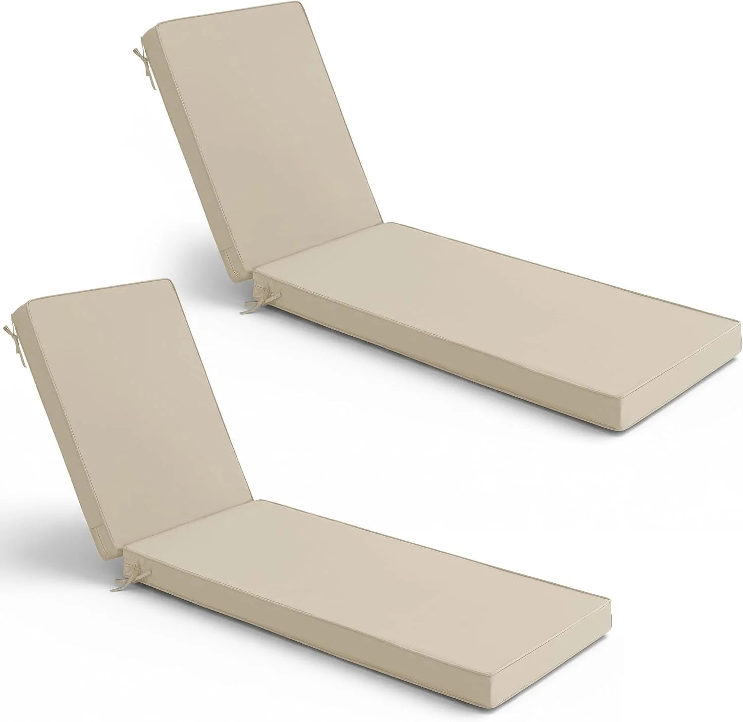 Special Chaise Lounge Cushions Outdoor Set of 2, Waterproof and Fade Resistant Sun Lounger Replacement Cushion - Image 9