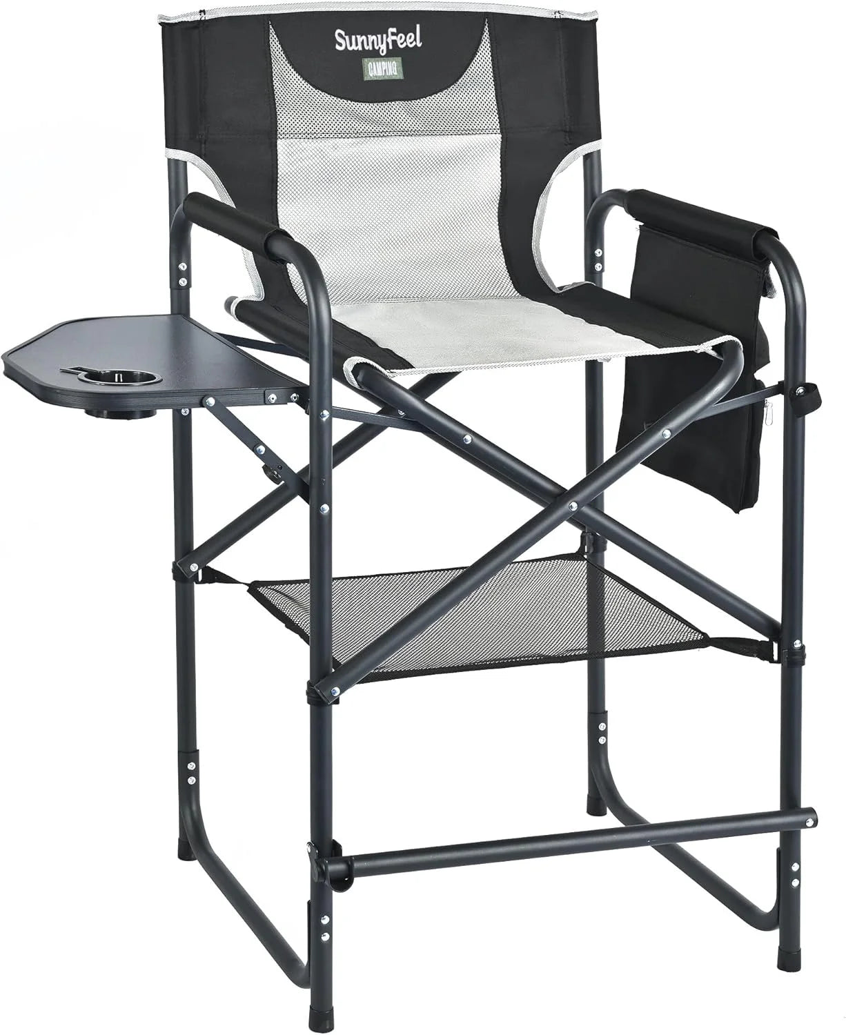 Special SUNNYFEEL Camping Directors Chair, Heavy Duty, Oversized Portable Folding Chair with Side Table - Image 18