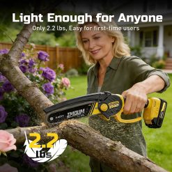 Special Mini Chainsaw Cordless, 21V 2.0Ah Battery Powered Electric Pruning Saw, One-Hand Chain Saw for Tree Trimming