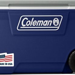 Special Coleman Classic Series Insulated Portable Rolling Cooler with Wheels, Leak-Resistant Outdoor Hard Cooler Keeps Ice up to