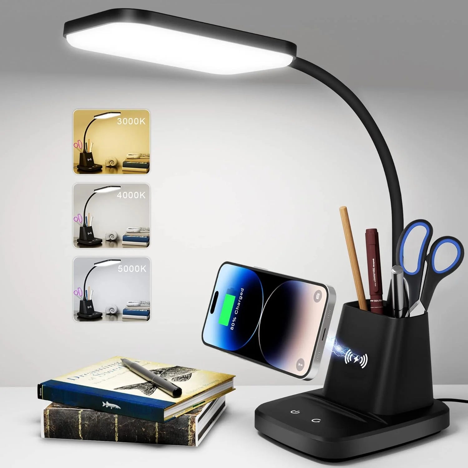 Special Sailstar Desk Lamp, Dimmable, 3-Color Temperature, 800LM - Image 6