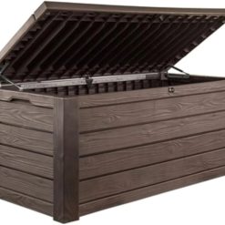 Special Keter Westwood 150 Gal Outdoor Storage Box for Patio and Pool Accessories