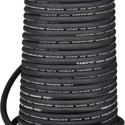 Special YAMATIC 3/8 Pressure Washer Hose 50FT With Swivel 3/8 Quick Connect, 4000 PSI High Tensile Steel Braided Kink Resistant