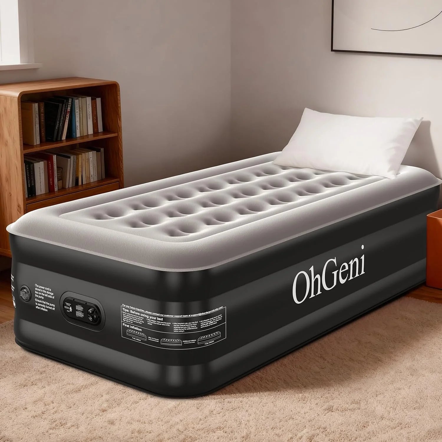 Special Air Mattress Queen with Built in Pump, 18 Raised Inflatable Blow Up Mattress, Upgraded Surface Portable Bed - Image 8