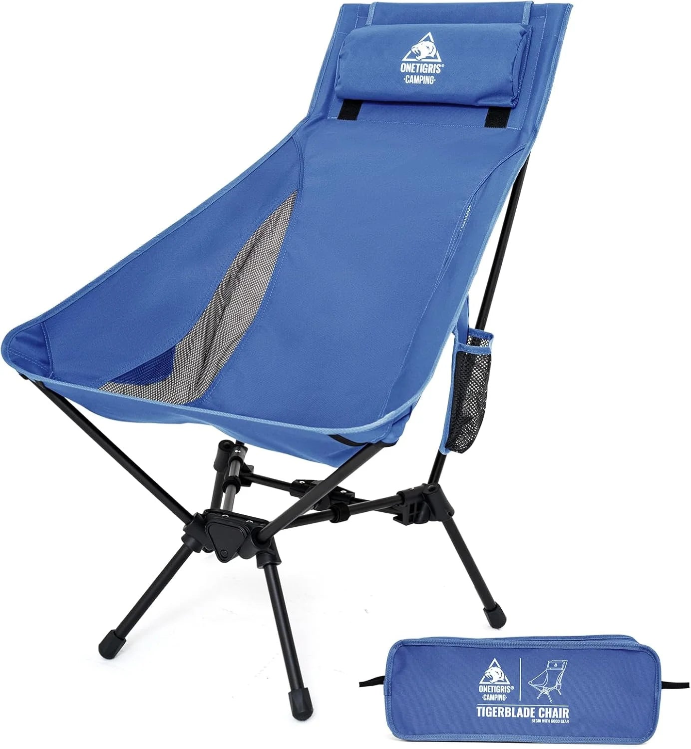 Special ONETIGRIS Tigerblade High Back Camping Chair with Pillow Design, Comfortable Widened Seat Folding Chair - Image 4