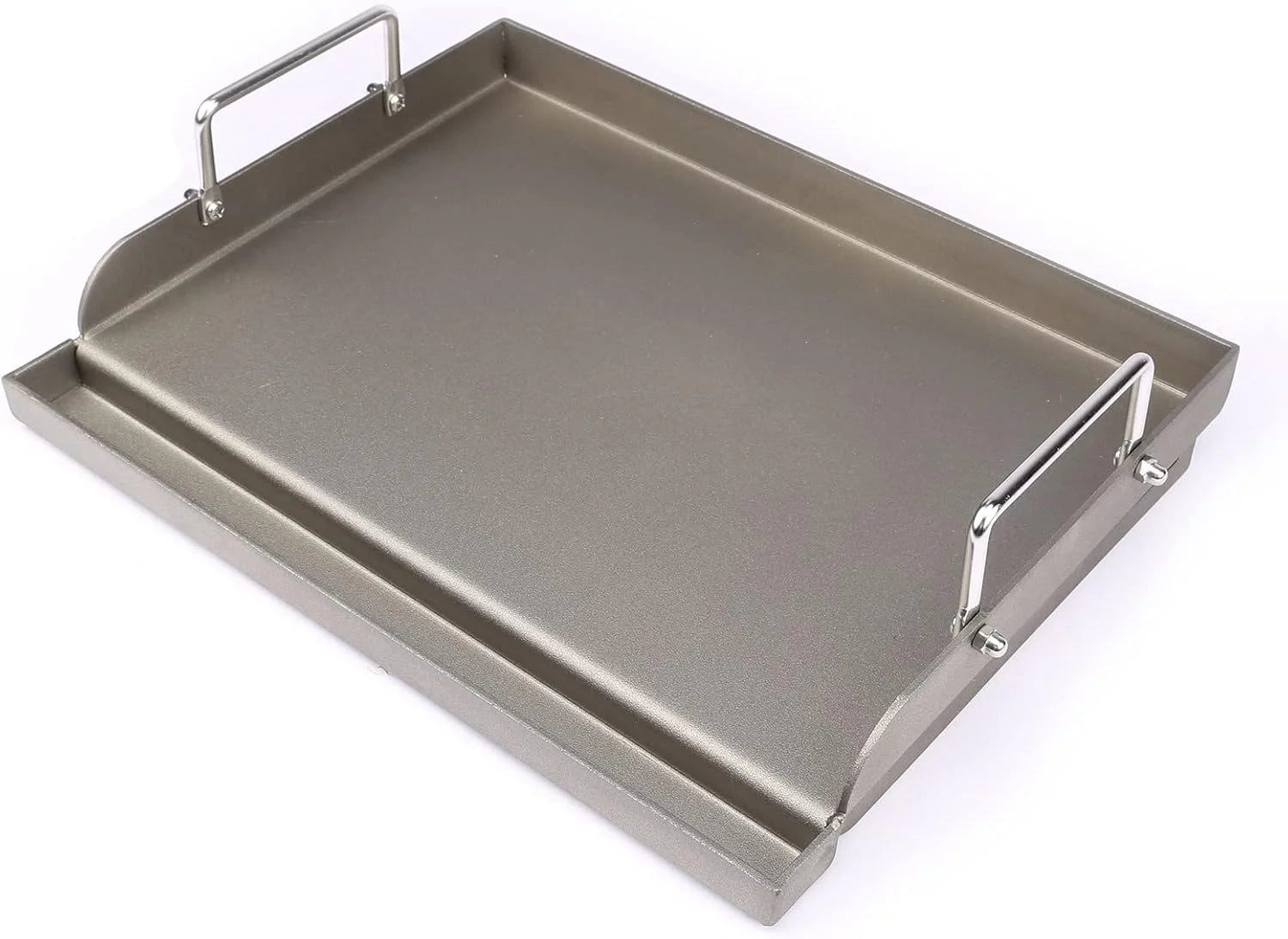 Special 25 x 16 Pre-Seasoned Nonstick Cast Iron Griddle for Gas & Charcoal Grills, Universal Flat Top with Grease Groove - Image 12