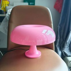 Special Anykonio Orange Mushroom Lamp, Bulb Included, Mid Century Modern Table Lamp for Bedroom
