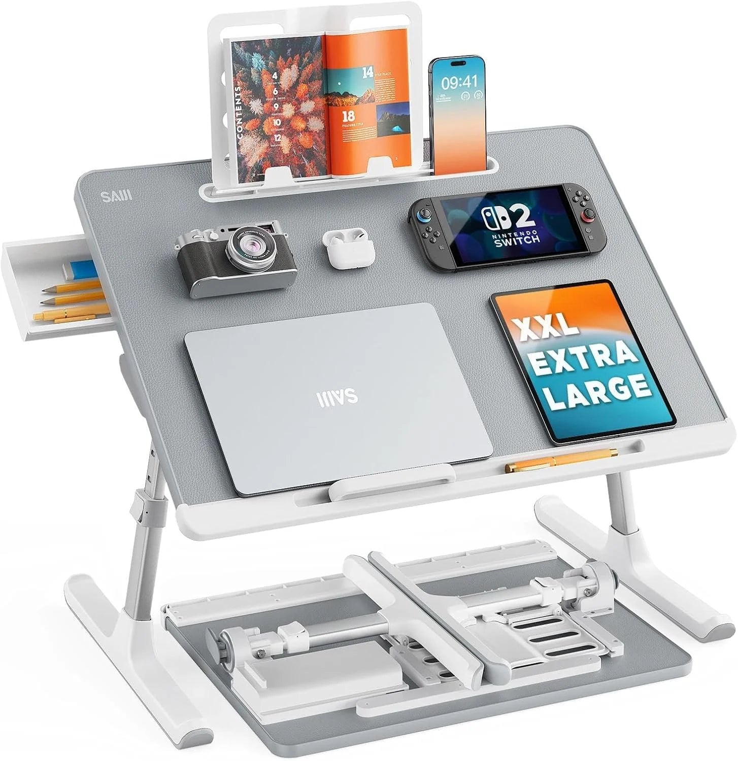 Special Bed Tray Desk, SAIJI X-Large Adjustable Laptop Table - Image 2